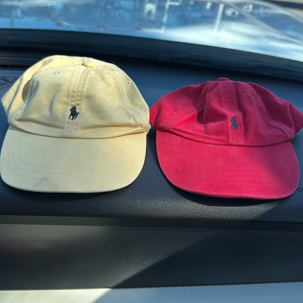 Pair of Iconic RL Polo Cotton Chino Ball Capa